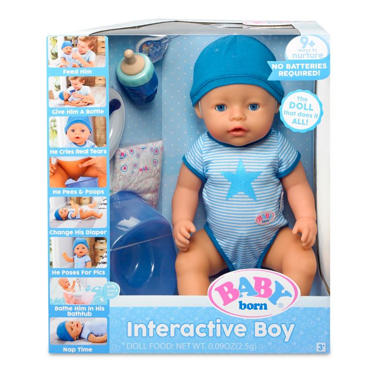 BABY Born Interactive Boy Doll - Blue Outfit