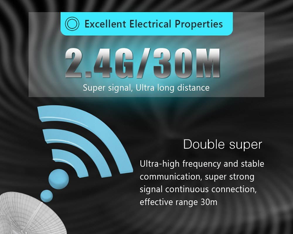 ZELOTES F14 LED Optical Computer Mouse Wireless 2.4G 2400 DPI 7 Buttons Wireless Gaming Mouse Colorful Breathing Lights for Pro Gamer