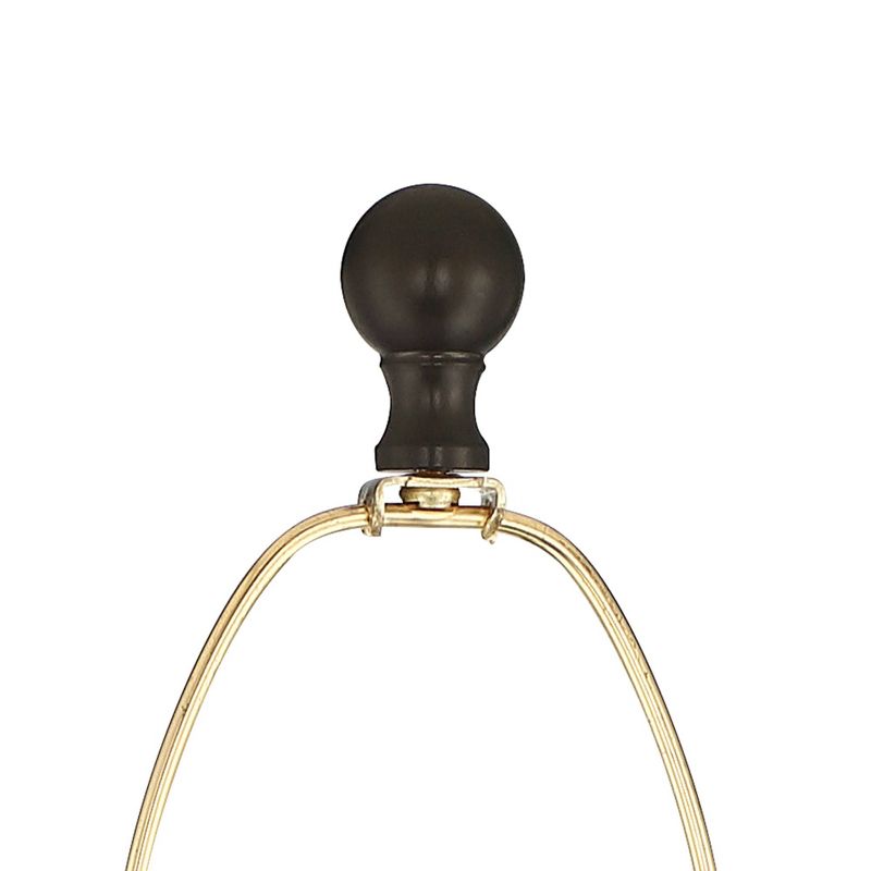 Barnes and Ivy Rustic Industrial Floor Lamp with Nightlight Glass Bronze Earthy Fabric Drum Shade Living Room Bedroom Office