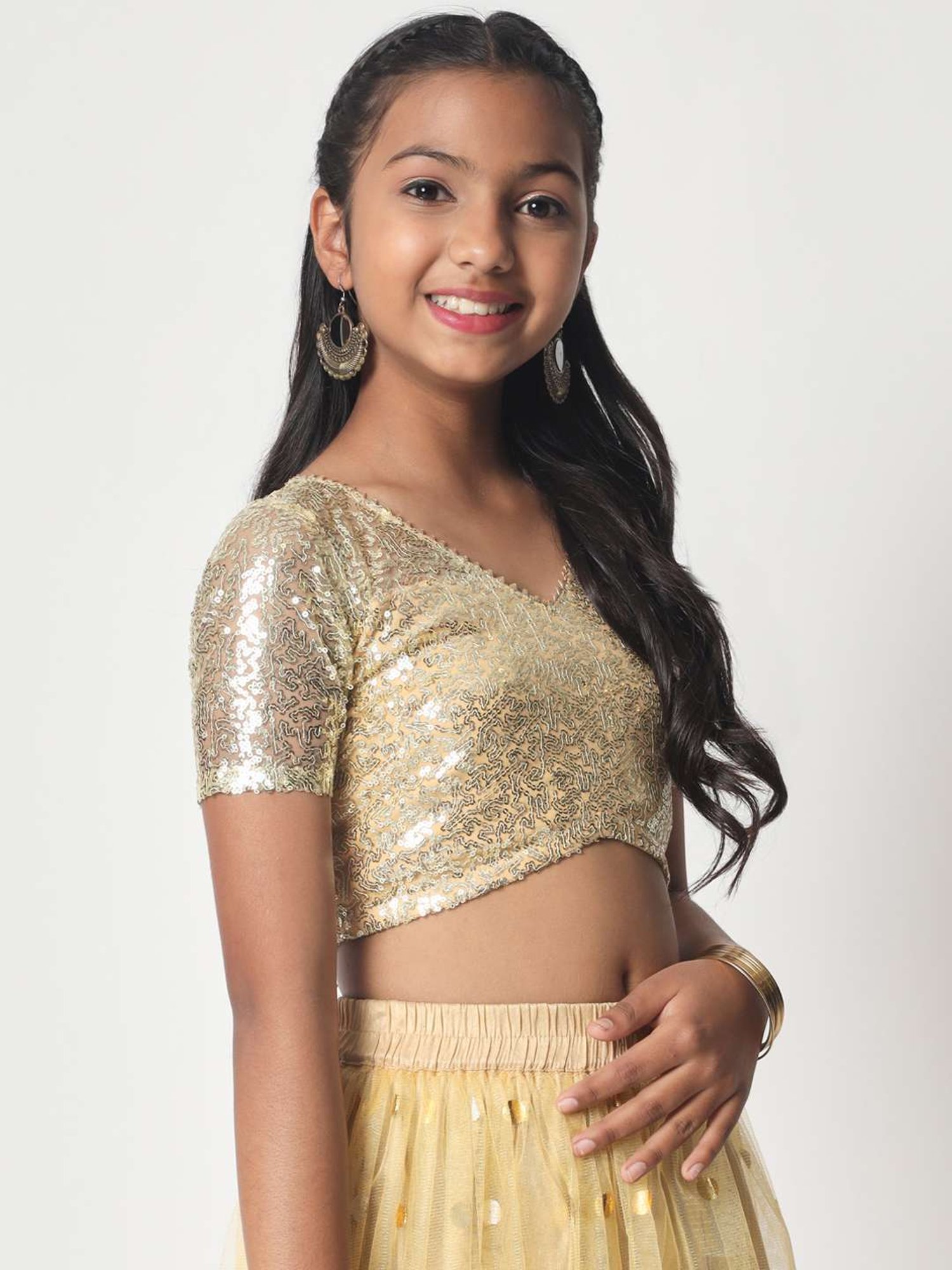 Cutecumber Kids Plum Lace Top