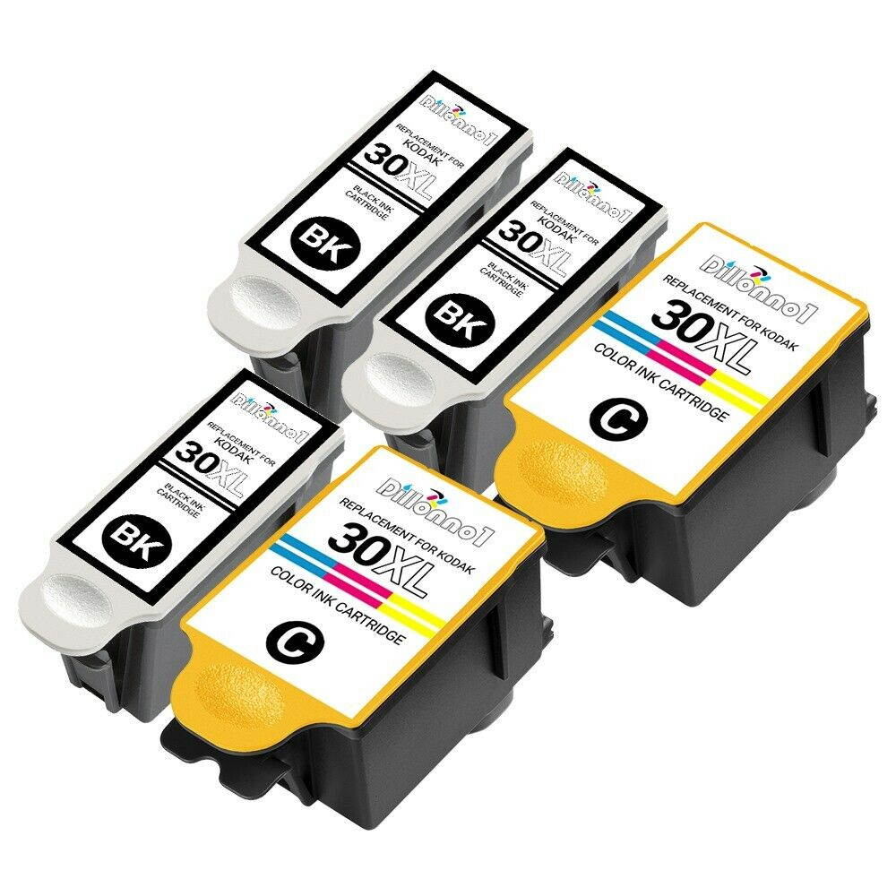 5 Pack For Kodak 30XL Cartridge For Hero 3.1 Hero 5.1 ESP 3.2 ESP C315 30 XL