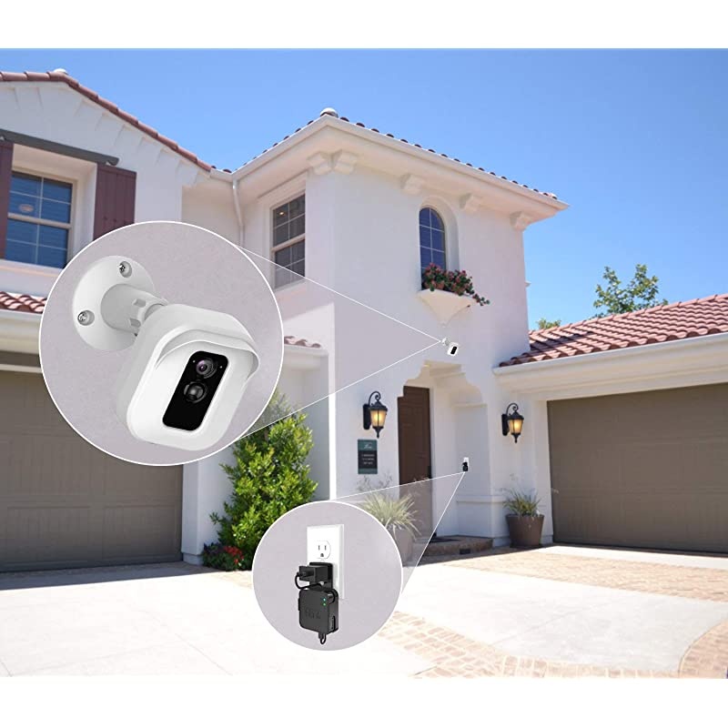 XT2 Camera Wall Mount Bracket Weather Proof 360&deg; Protective Plastic Housing Cover Case and Adjustable Mount for XT XT2 Indoor Outdoor Home Security Camera System White3 Packs