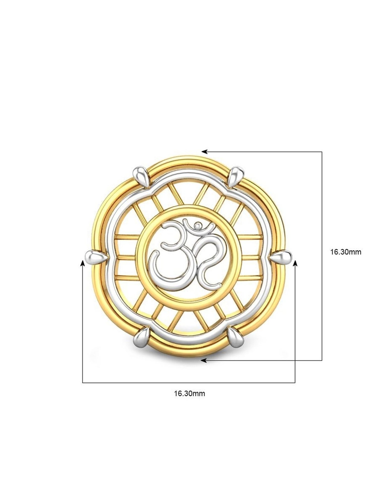 Joyalukkas 22k Love Embrace Gold Pendant