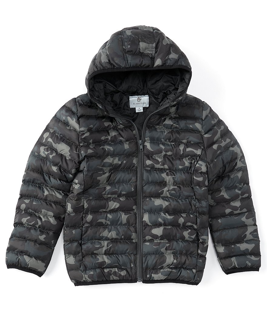 First Wave Big Boys 8-20 Brown Pleather Moto Jacket