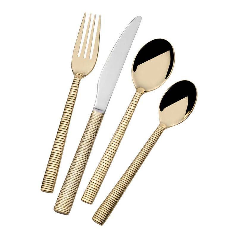 Towle 16pc Stainless Steel Living Forged Abbott Silverware Set