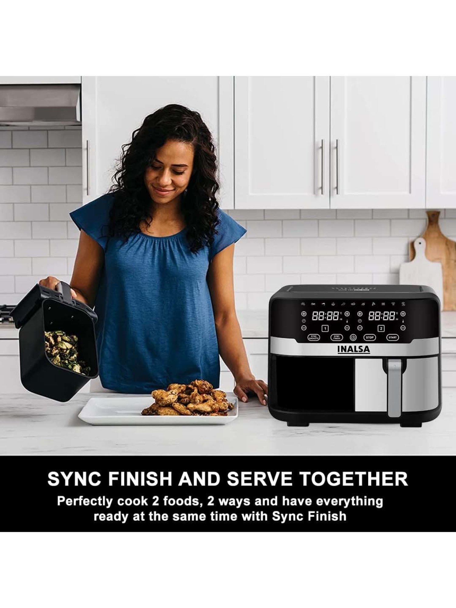 Prestige Nutrifry Black Plastic Electric Digital Touch Airfryer 4.5L