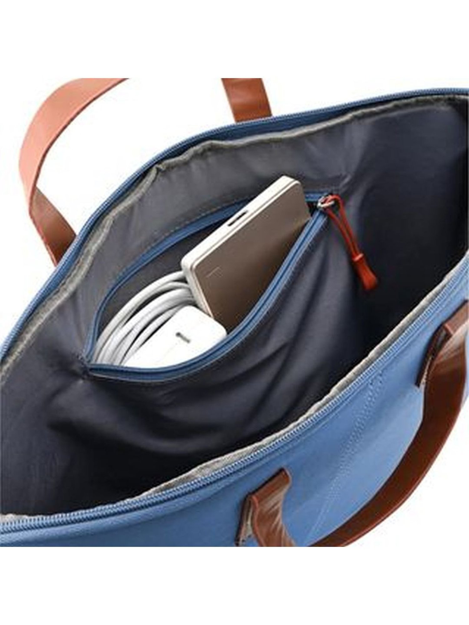 Harissons Oliver Sky Blue PU Solid Laptop Messenger Bag