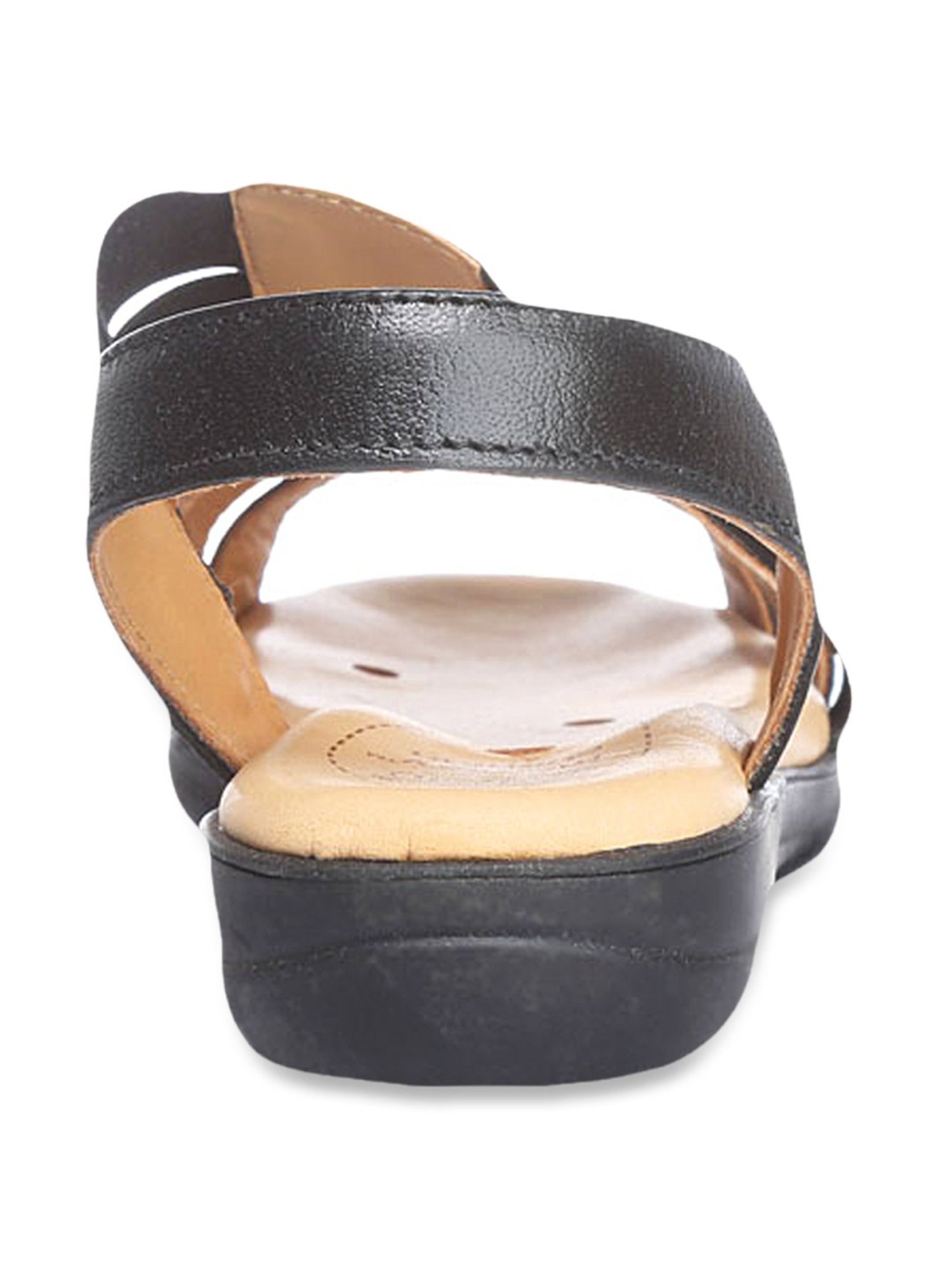 Scholl by Bata Women's Sandara Black Sling Back Sandals