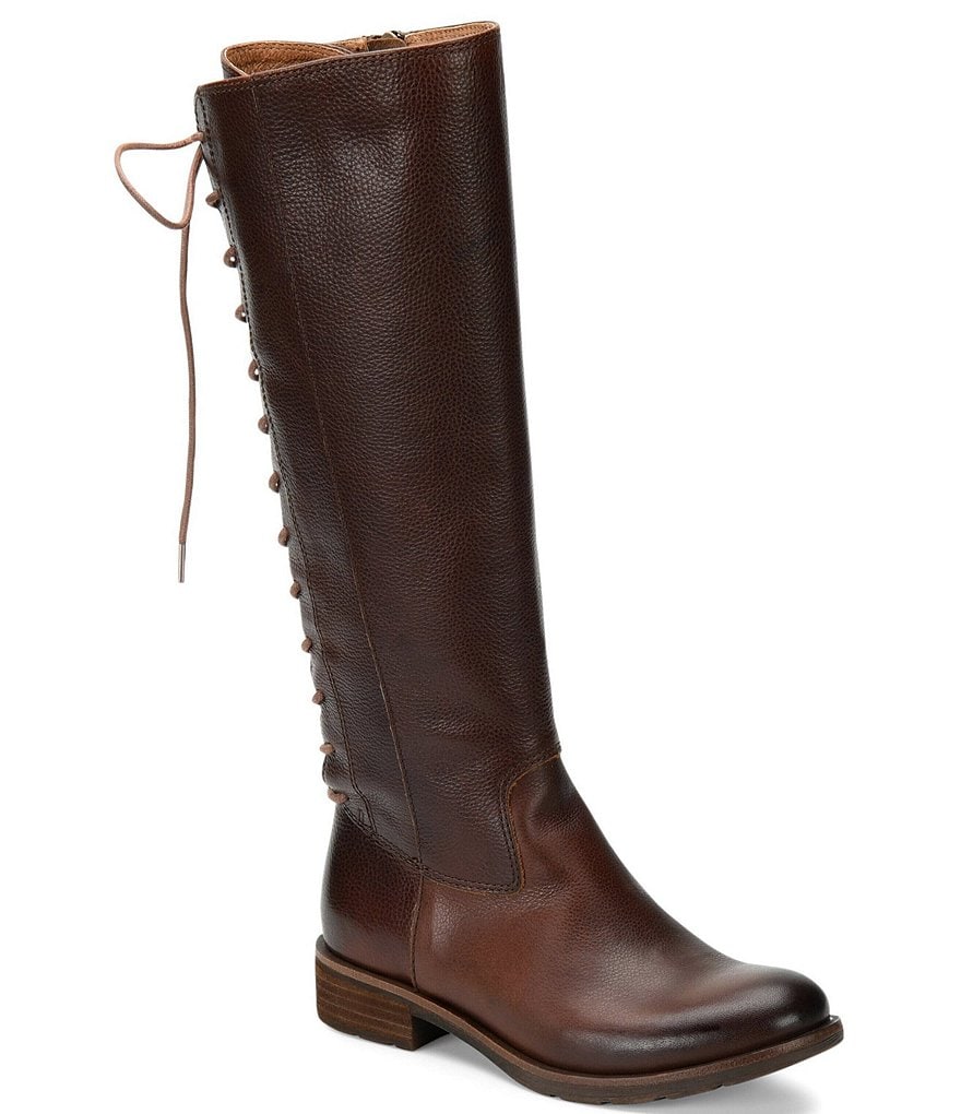Sofft Sharnell II Waterproof Leather Lace-Up Back Tall Boots