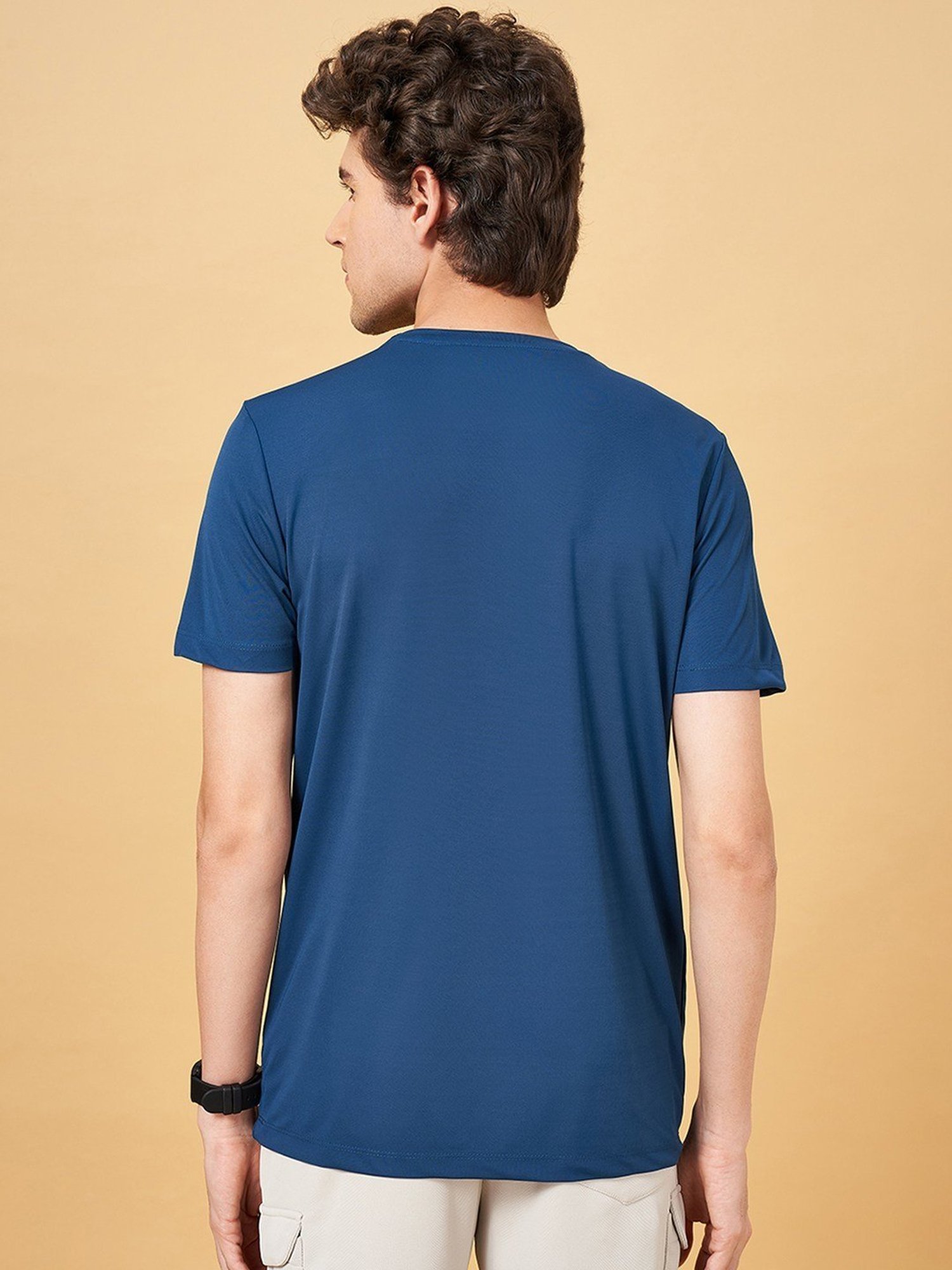 Ajile by Pantaloons Midnight Slim Fit Printed T-Shirt