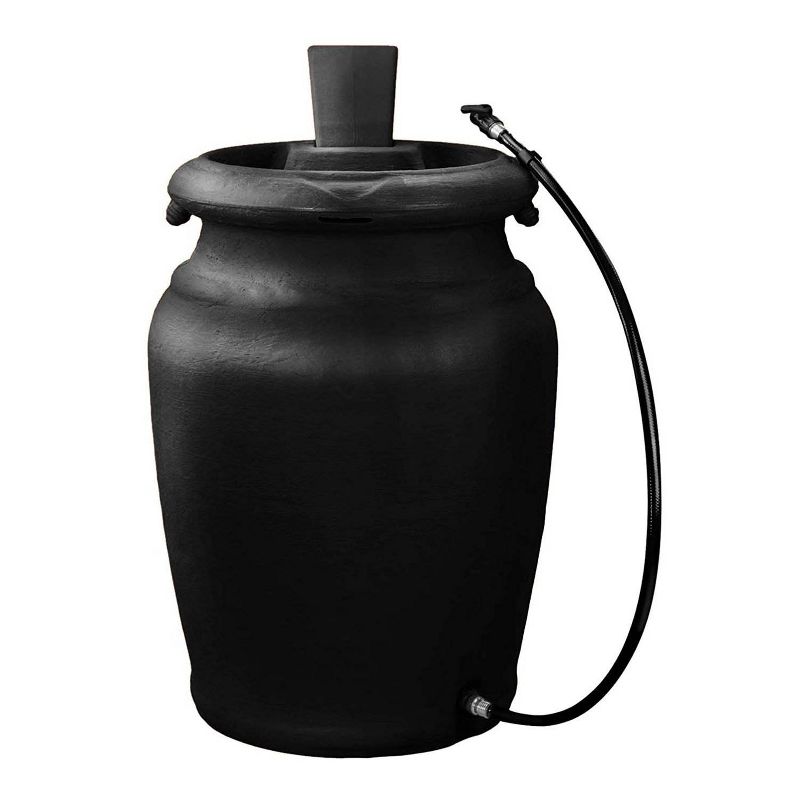 FCMP Outdoor US4000-BLK Urn Style (Black) Rain Barrel
