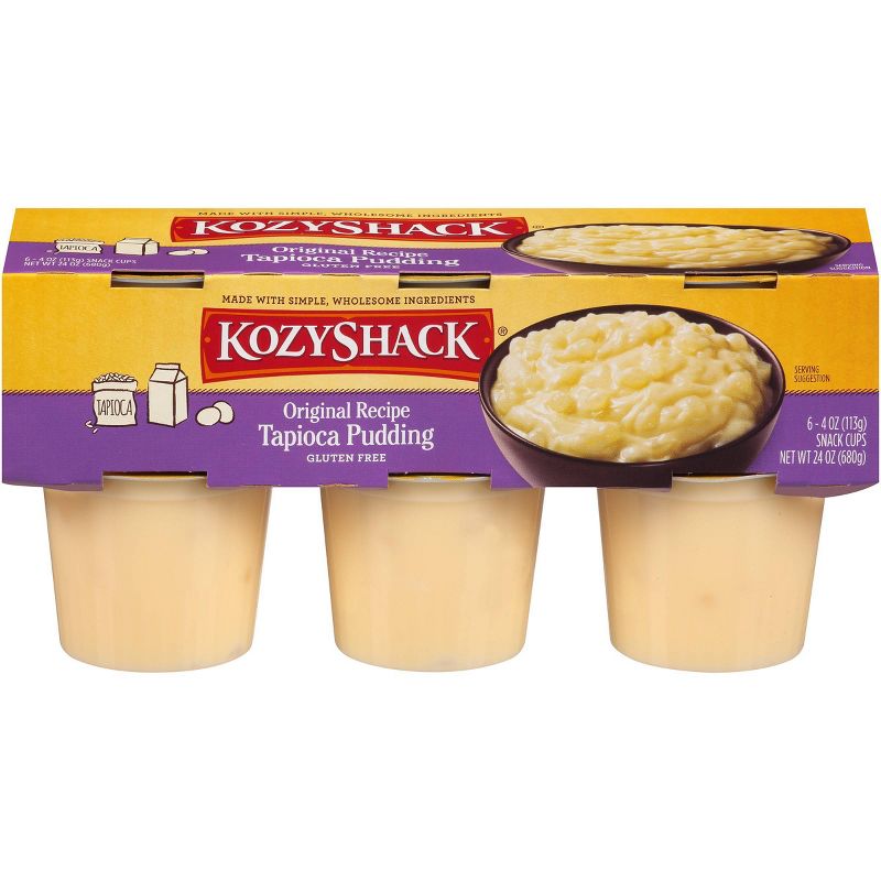 Kozy Shack Original Tapioca Pudding Cups - 4oz/6ct