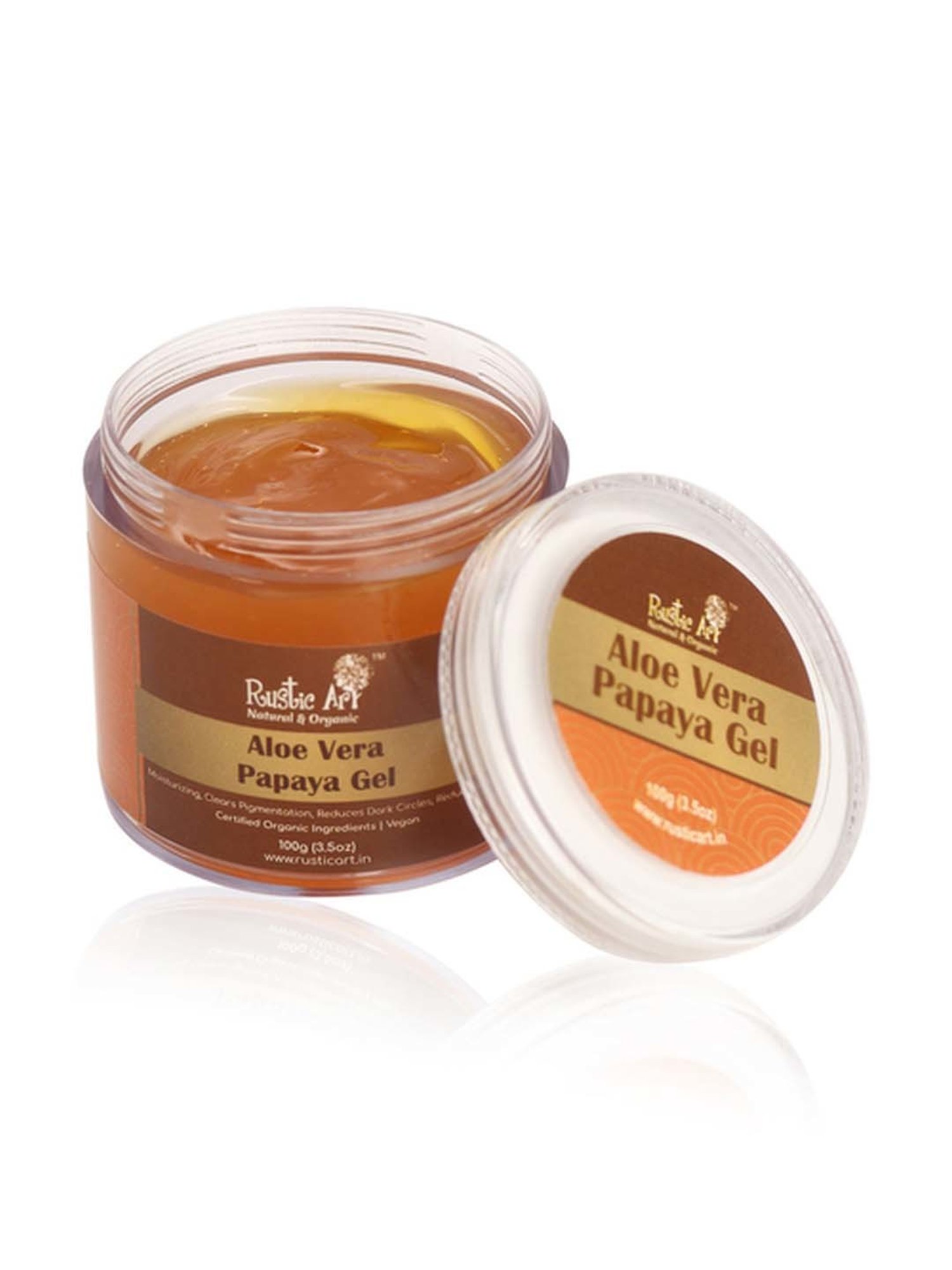 Rustic Art Aloe Vera Papaya Gel - 100 gm