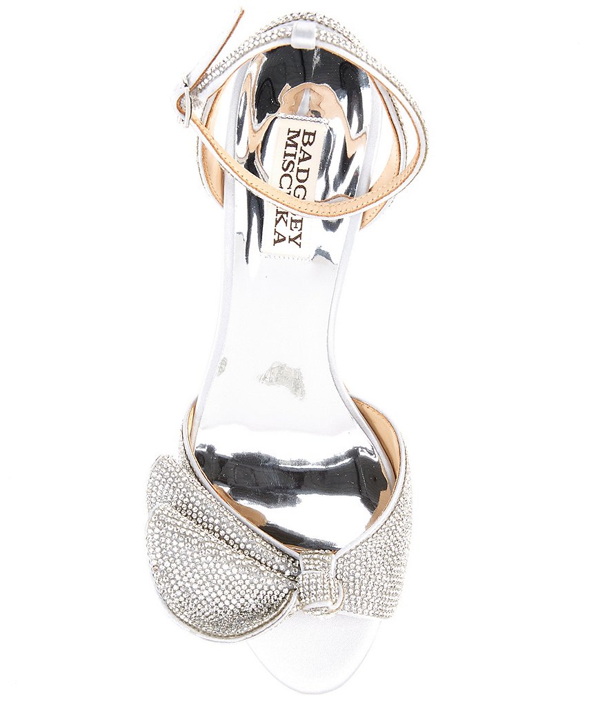 Badgley Mischka Remi Crystal Embellished Detail Dress Sandals