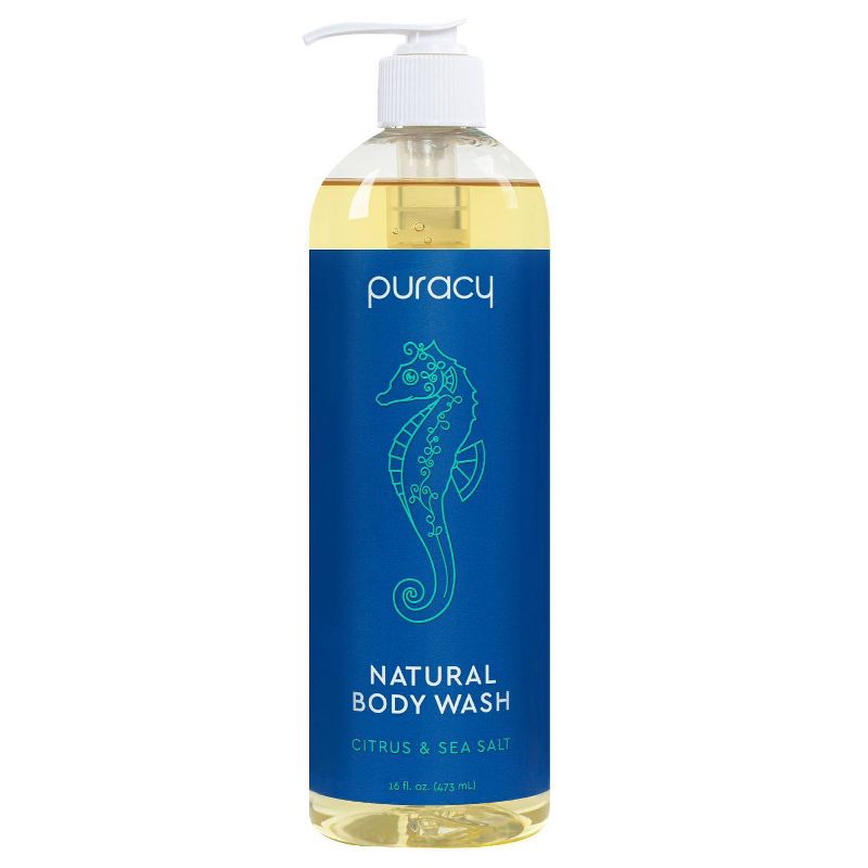 Puracy Citrus & Sea Salt Natural Body Wash Shower Gel - 16 fl oz