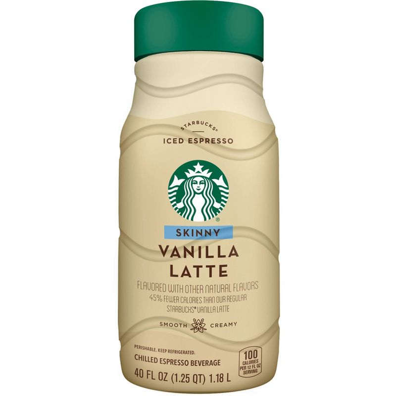 Starbucks Skinny Vanilla Latte Iced Espresso Classics - 40 fl oz
