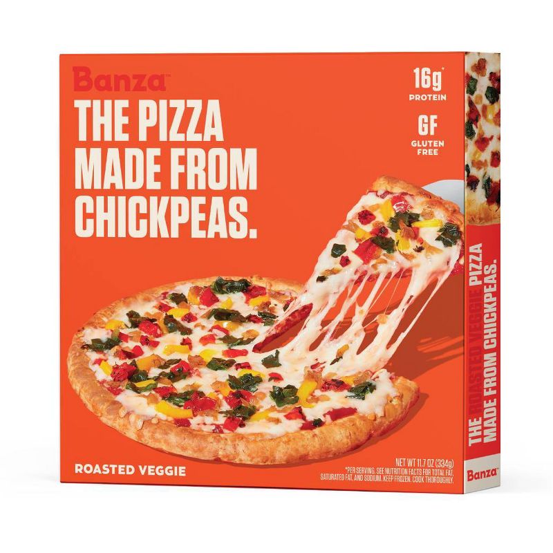 Banza Chickpea Crust Veggie Frozen Pizza - 11.7oz