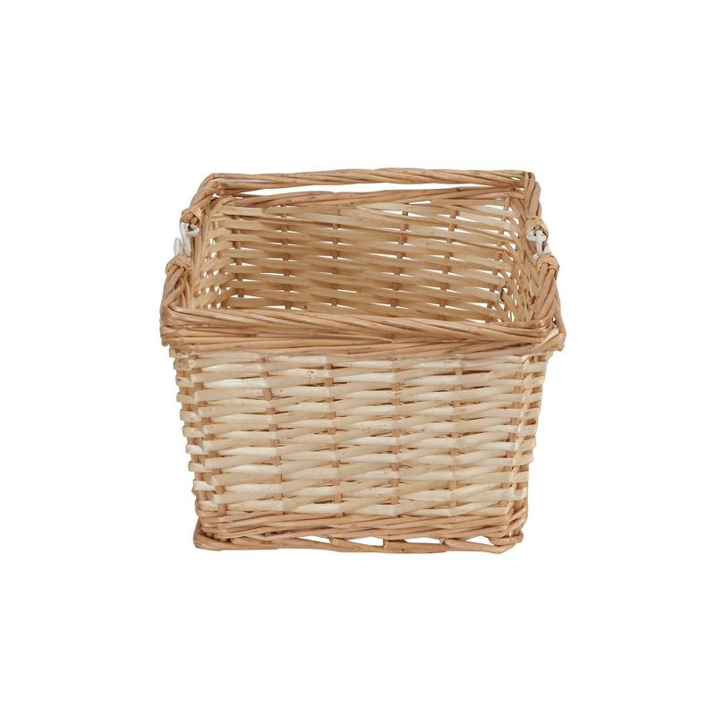 Household Essentials Open Top Market Basket with Handles Natural