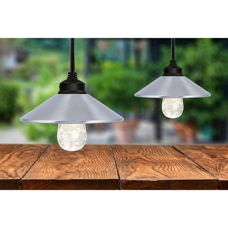 Springcrest Off-White White Drum Lamp Shade Modern Silver Circles 15x16x11 - Spider