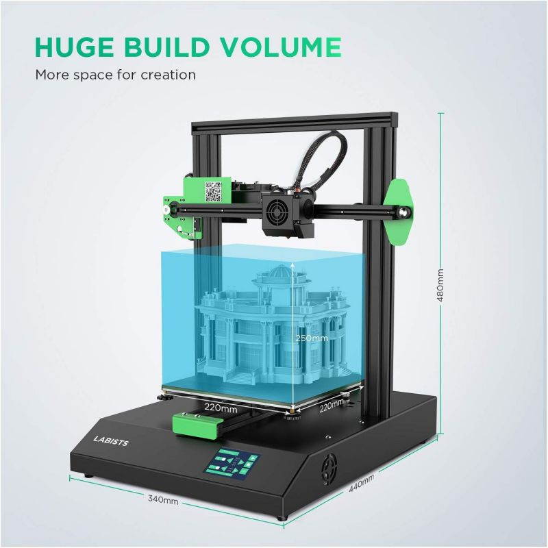 3D Printer, Auto Leveling 3D Printer DIY Kit for Adults with Resume Printing Function, Touch Screen, Filament Detection