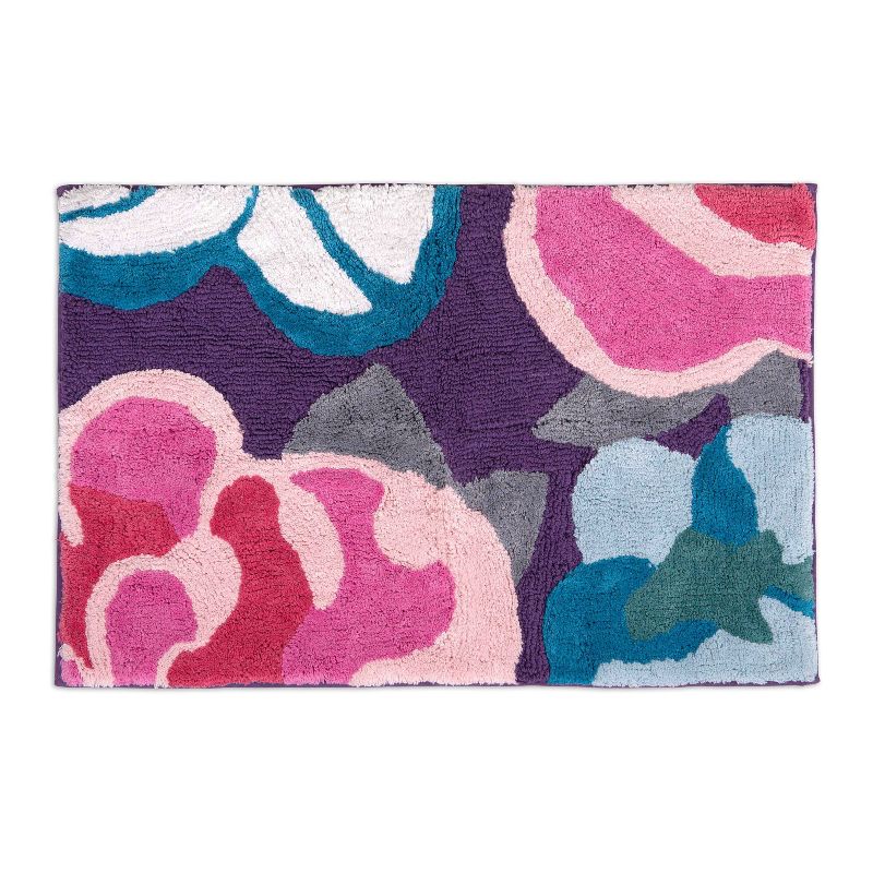 Garden Fall Bath Rug Pink/Purple - Allure Home Creations