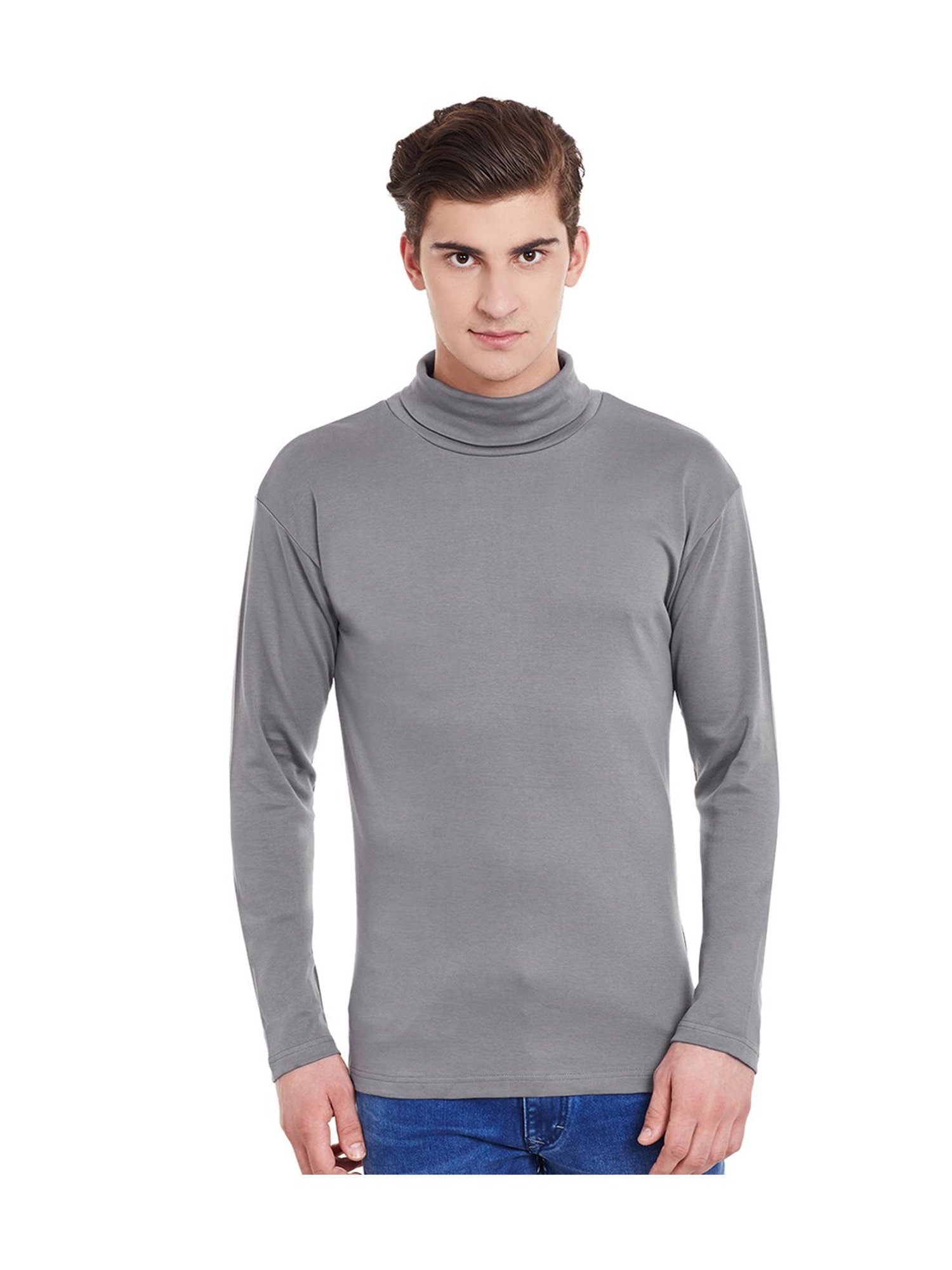 Hypernation Grey Cotton T-Shirt