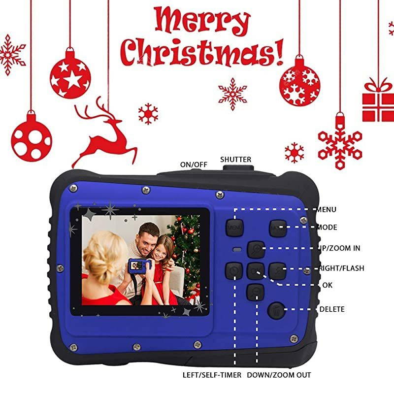 Kids Waterproof Camera,  Digital Camera for Kids 2.0 Inch TFT Display Children Kids Digital Camera (Yellow)