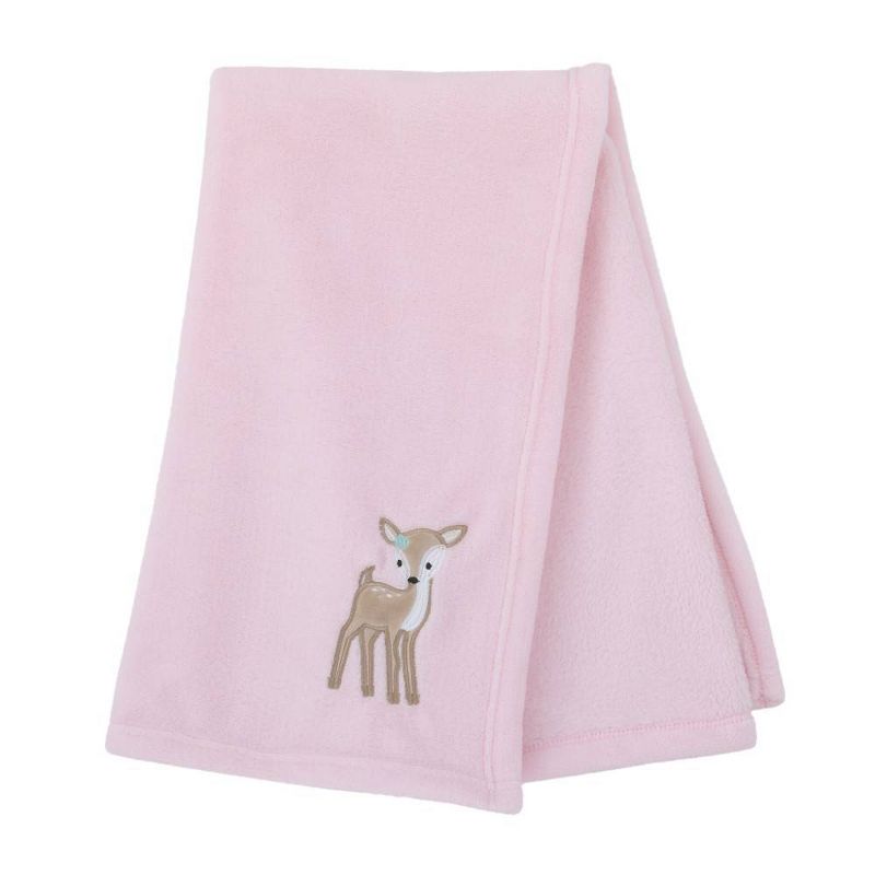 NoJo Lovely Watercolor Floral Crib Bedding Set - Pink/Aqua/Gray 8pc