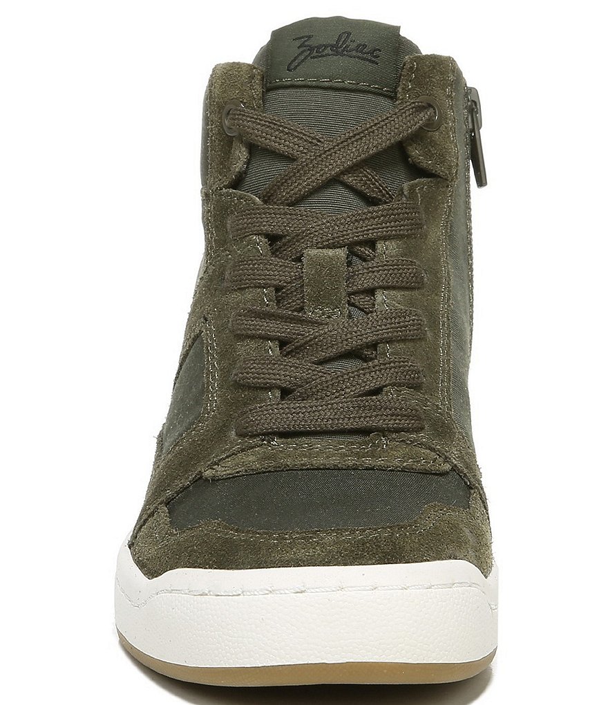 Zodiac Orion Fabric And Suede Lace-Up High Top Sneakers