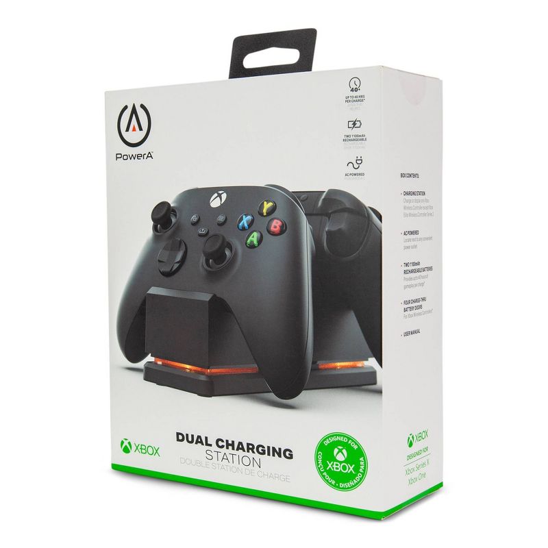PowerA Dual Charging Station for Xbox One/Series X|S - Black