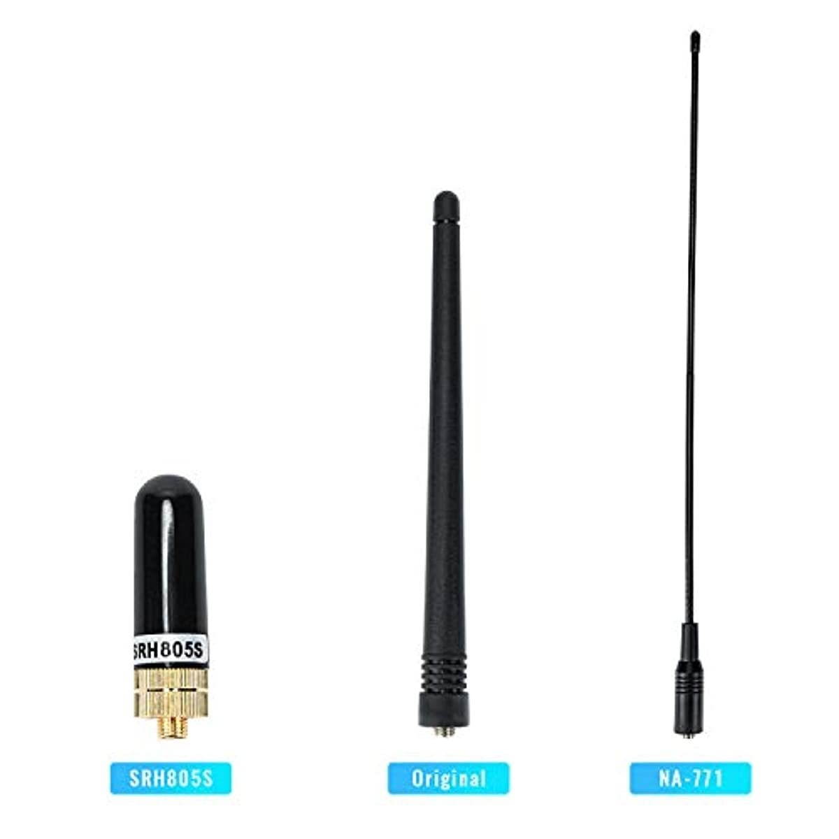 BaoFeng UV-5R Pro Dual Band Two Way Radio with one More 3800mAh Battery, Hand Mic, Acoustic Tube Surveillance Earphone, USB Programming Cable, NA-771 Antenna and SRH805S Antenna Radio