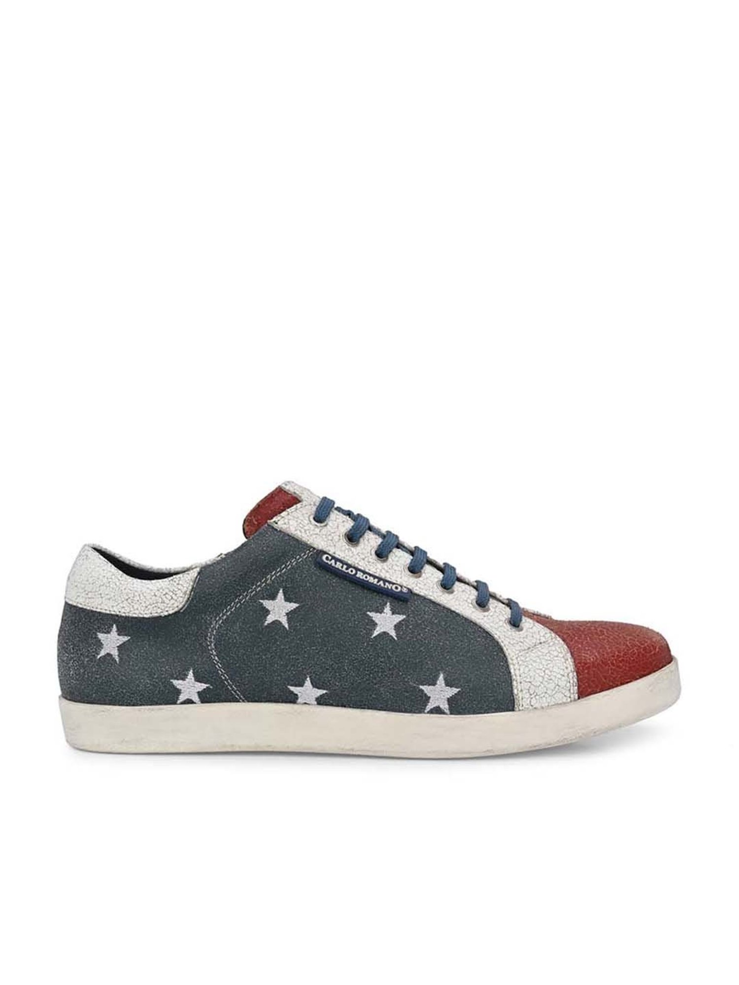 Carlo Romano Men's Blue Casual Sneakers