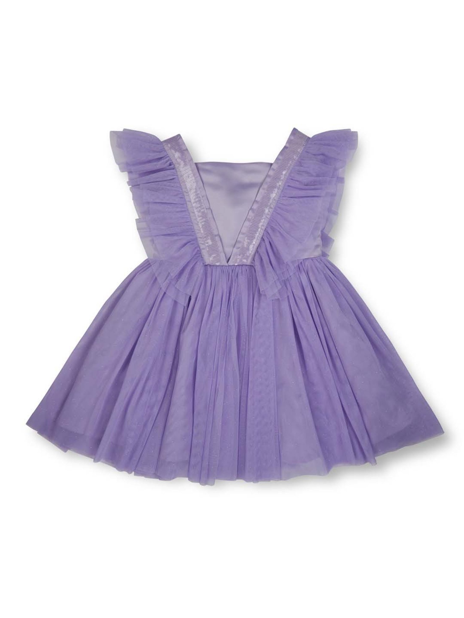 Gini & Jony Kids Purple Regular Fit Dress