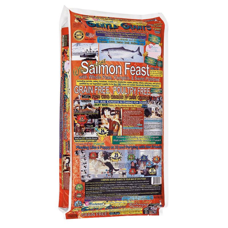 Gentle Giants Grain Free Salmon Feast Complete & Balanced Dry Dog Food - 18lbs