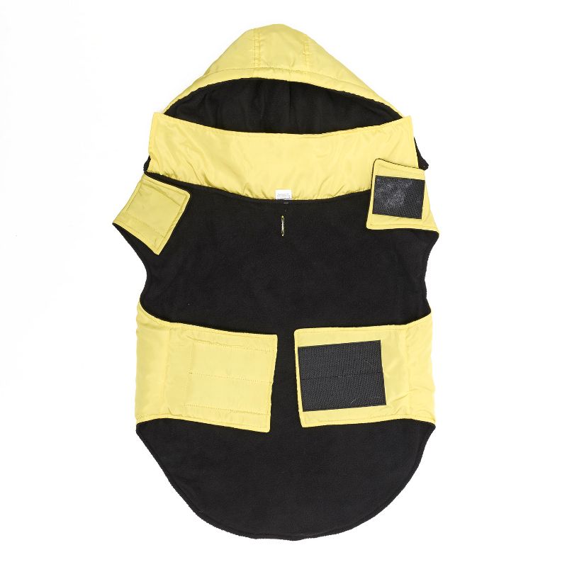 Royal Animals Dog and Cat Coat with Removable Hood - Yellow - S