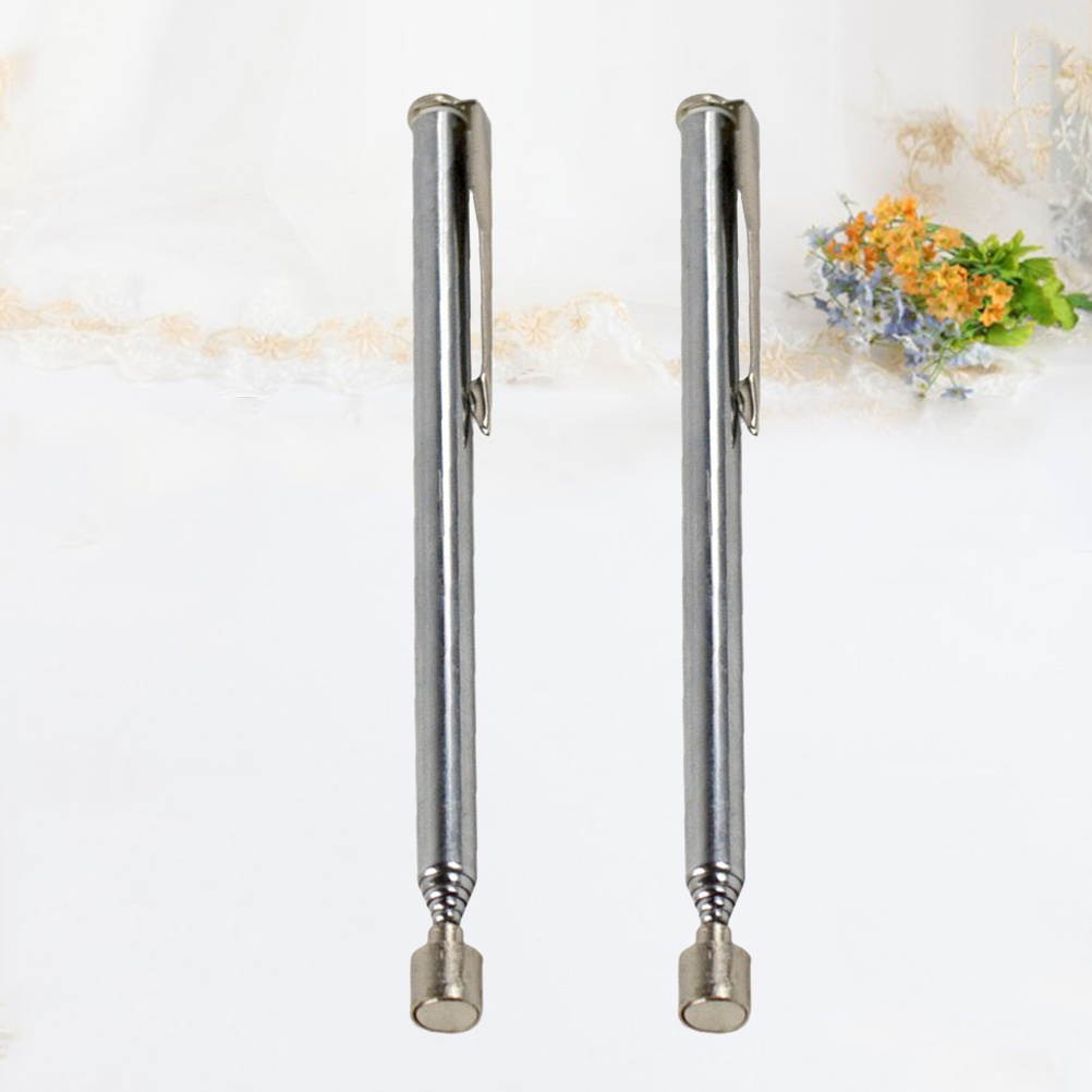 2Pcs Pick Up Tool Telescopic Magnetic Extending Magnet Portable Telescopic Magnetic Pickup Rod Tool Stick