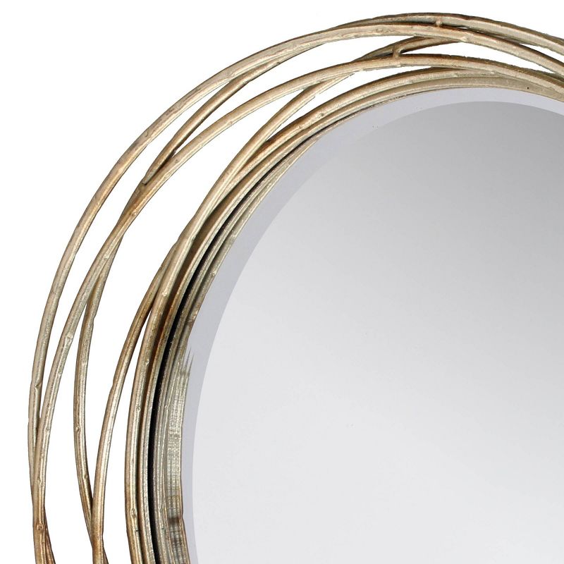 Banded Layer Decorative Wall Mirror Gold - Stonebriar Collection