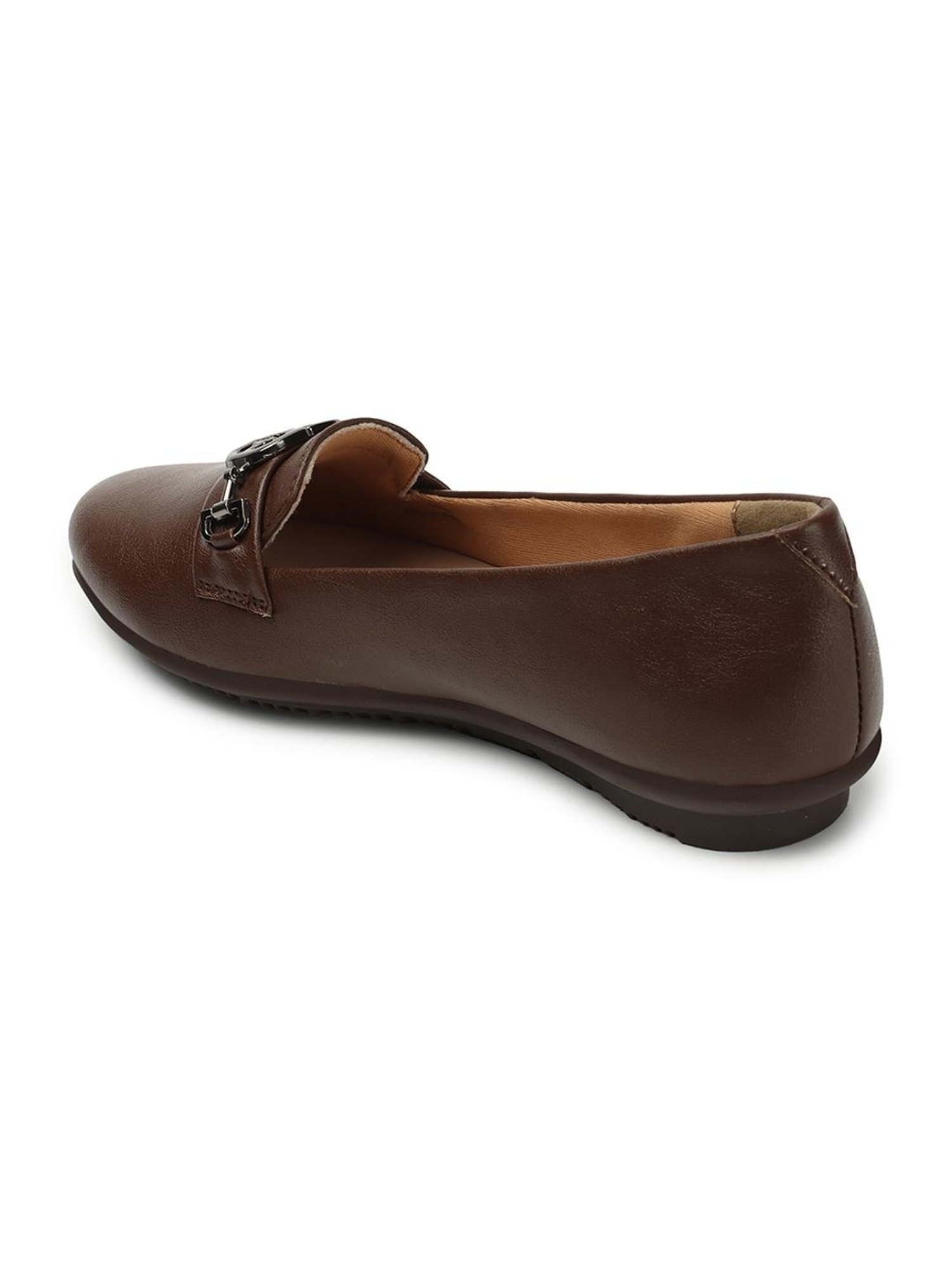 Elle Women's Brown Flat Ballets