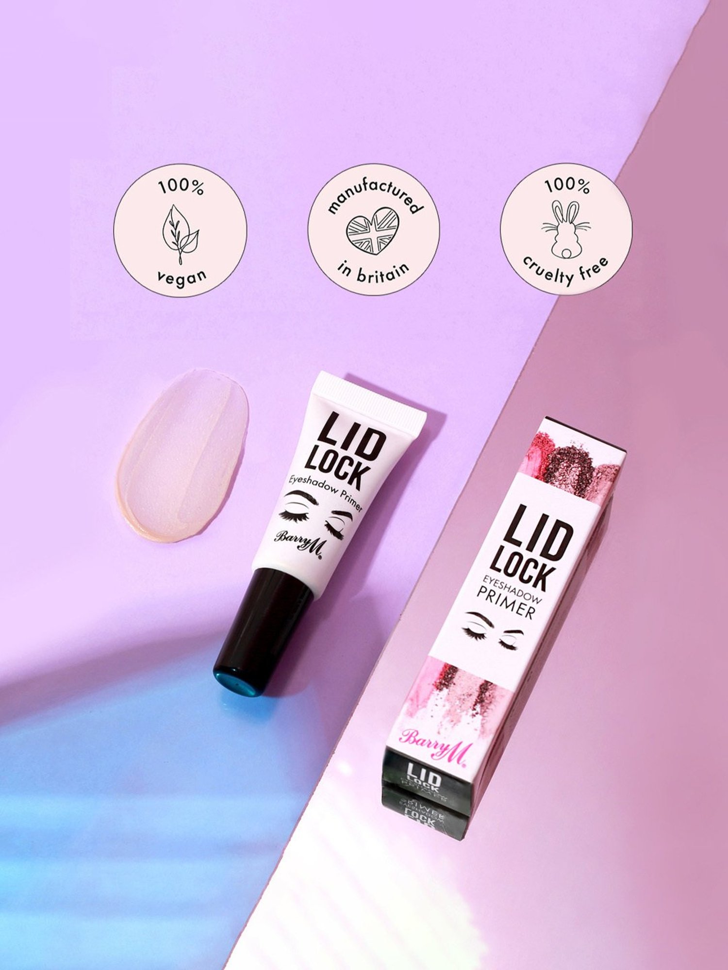 Barry M Lid Lock Eyeshadow Primer Clear - 10 ml