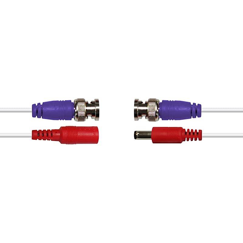 BNC Coaxial Cable for Security Camera CCTV System Audio Video Extension Power Cables UL Certified and Fire Resistant 50ft 50 Ft 15 M