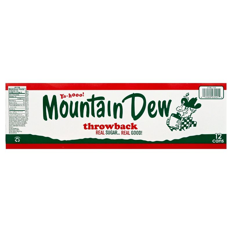 Mountain Dew Throwback Soda - 12pk/12 fl oz Cans