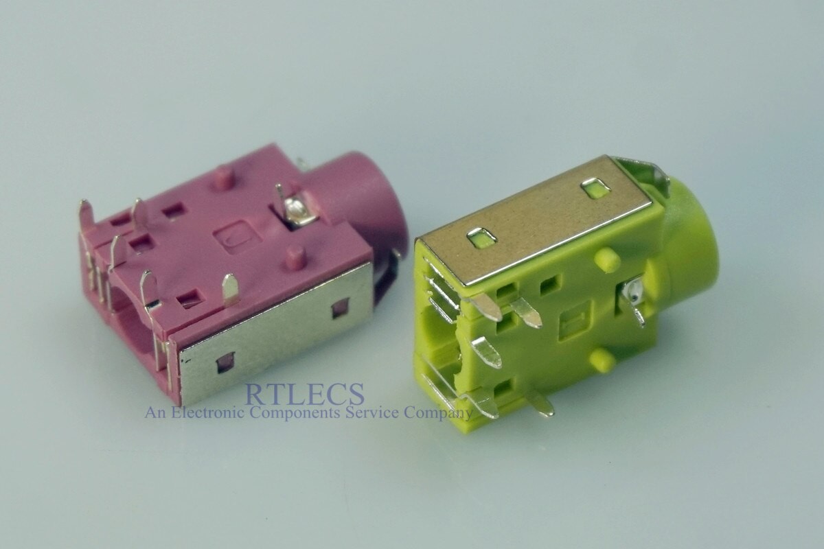 10 pcs Notebook TRS 3.5 mm audio Jack Through Holes PCB Horizontal 6 Pin 3 Pole Right Angle Tip Switch NO Ring Switch NC Shield