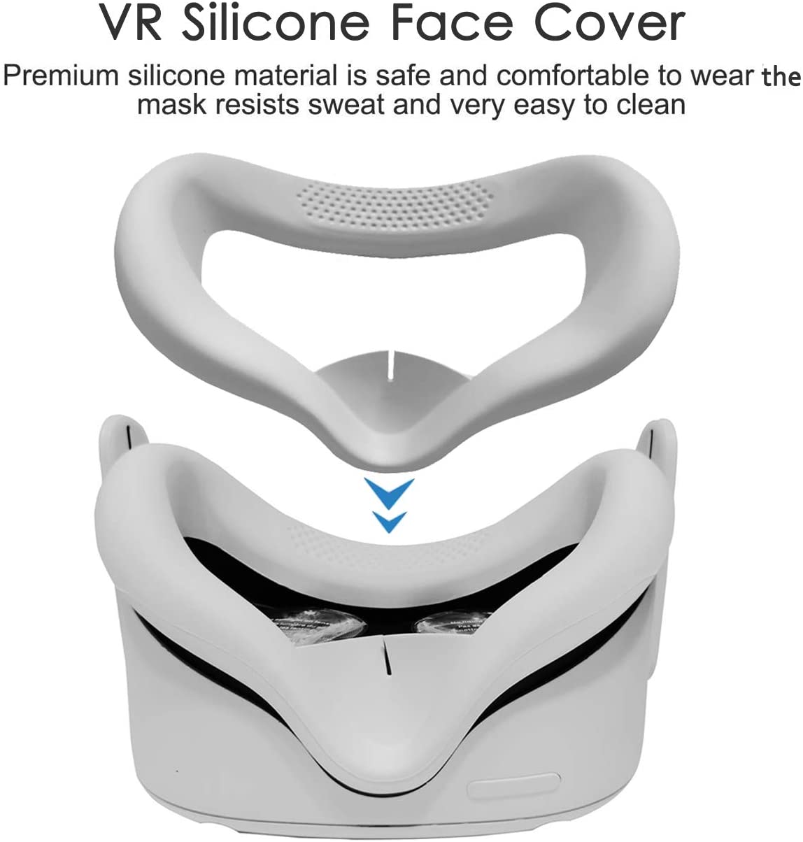 2 Pairs Oculus Quest 2 Elite Washable Silicone Handle Protective Cover