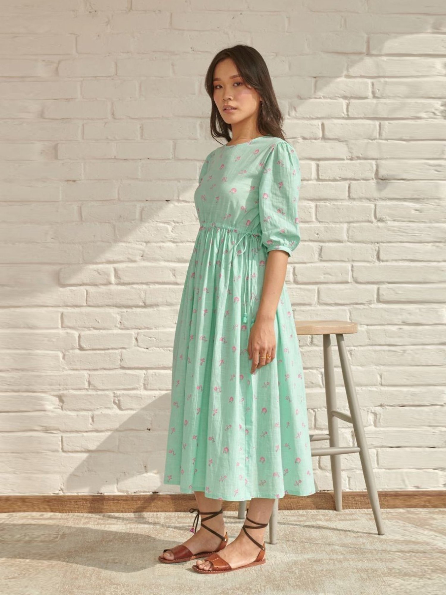 Prakriti Jaipur Blue Aster Midi Dress