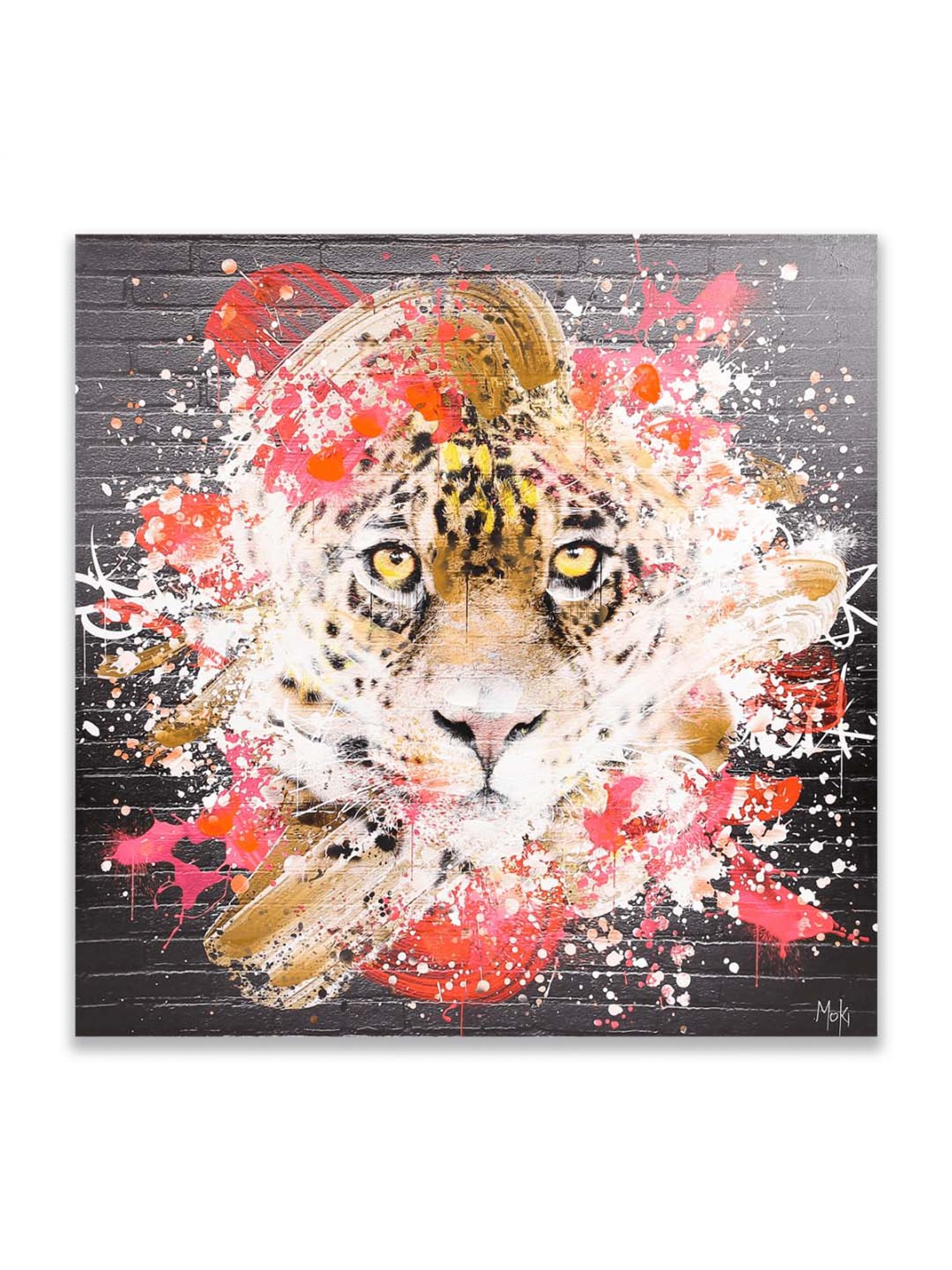 Home4U Multicolor Canvas 100 cm Tiger Wall Art - Set of 1