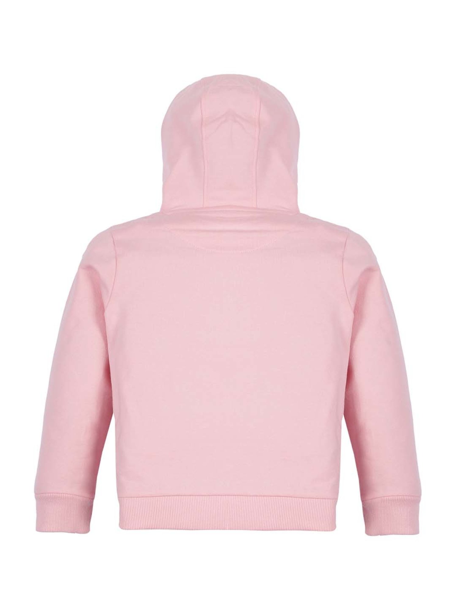 Plum Tree Kids Pink & Blue Cotton Sequence Full Sleeves Hoodie