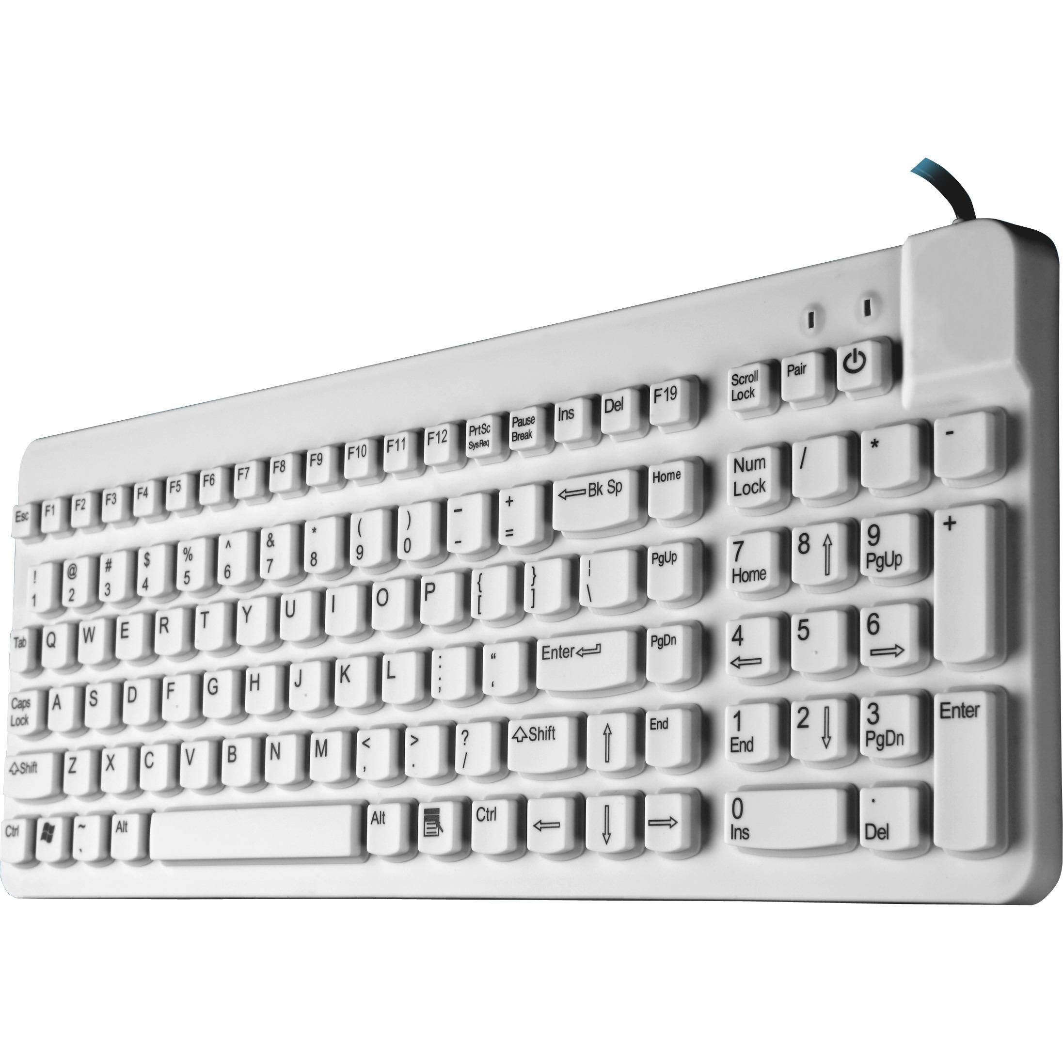 Man & Machine RCLP/W5 Really Cool Low Profile Keyboard - White