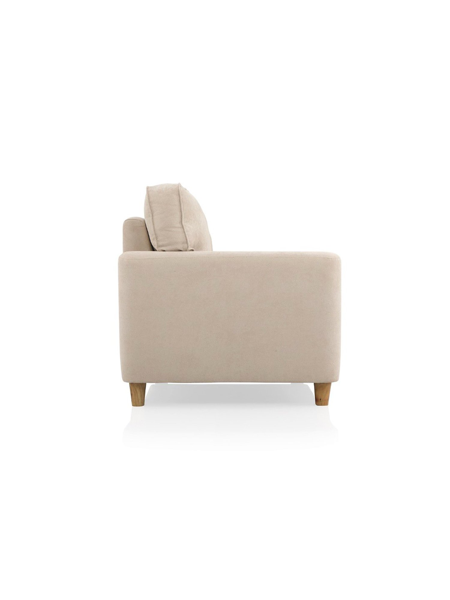 Duroflex Utopia Beige Pinewood 3 Seater Sofa