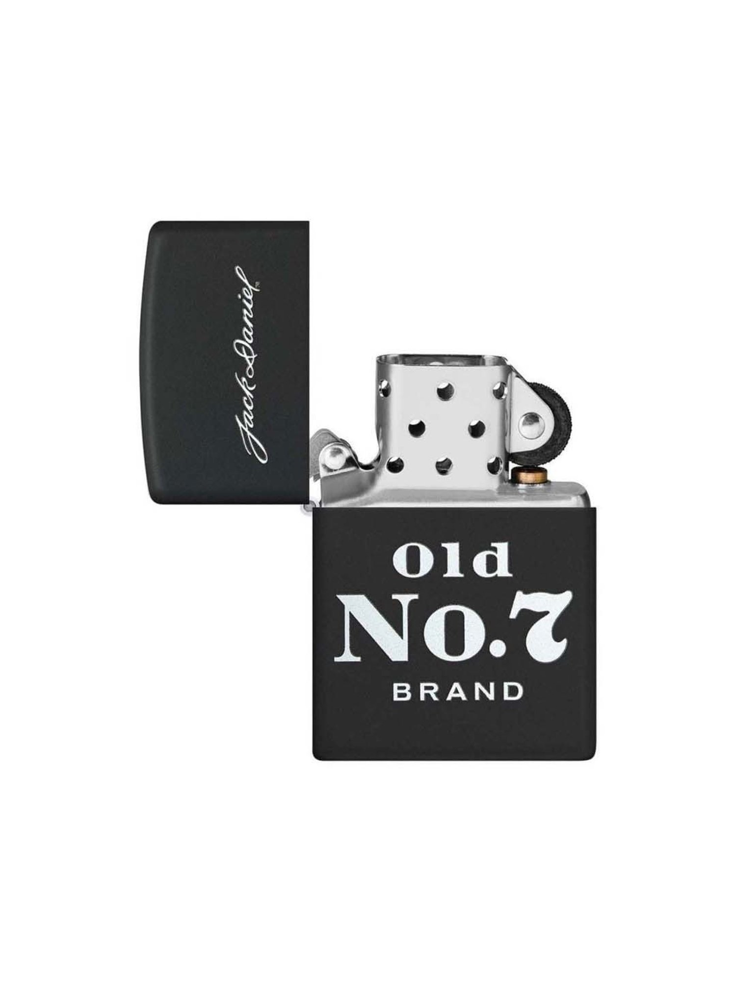 Zippo Black Brass Jack Daniels Windproof Pocket Lighter