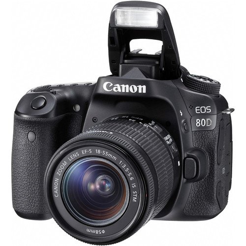 Canon EOS 80D DSLR Camera with 18-55mm Lens Bundle w/ 3 Piece Filter & Memory Kit + 50mm Lens (Intl Model)